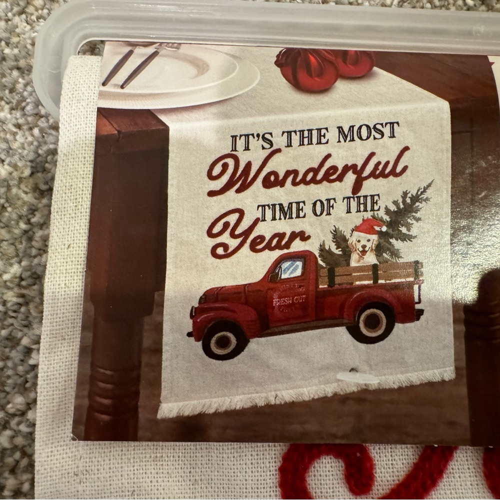 Holiday table runner